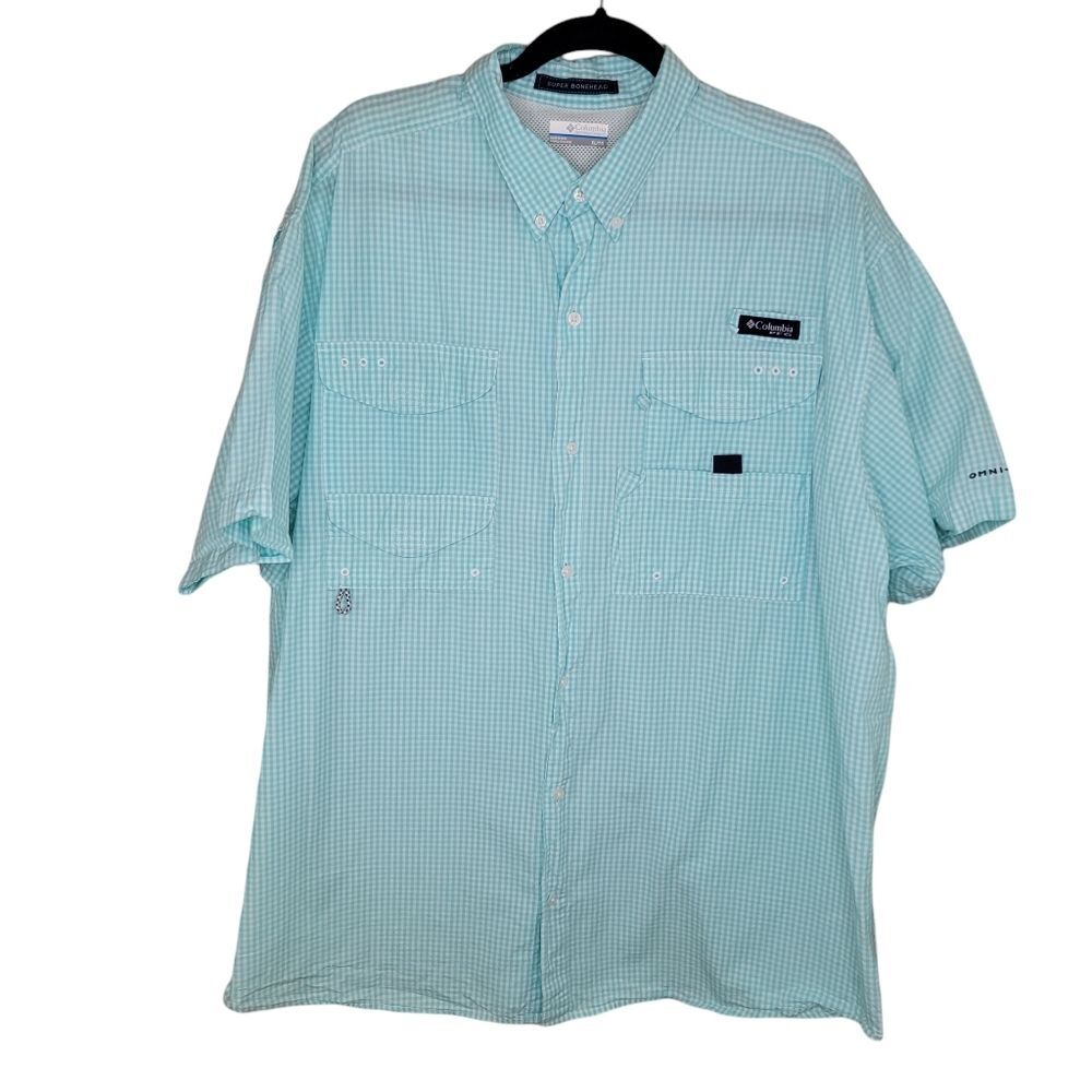 Columbia Men's Super Bonehead Pfg Classic Short Sleeve Shirt Size XL